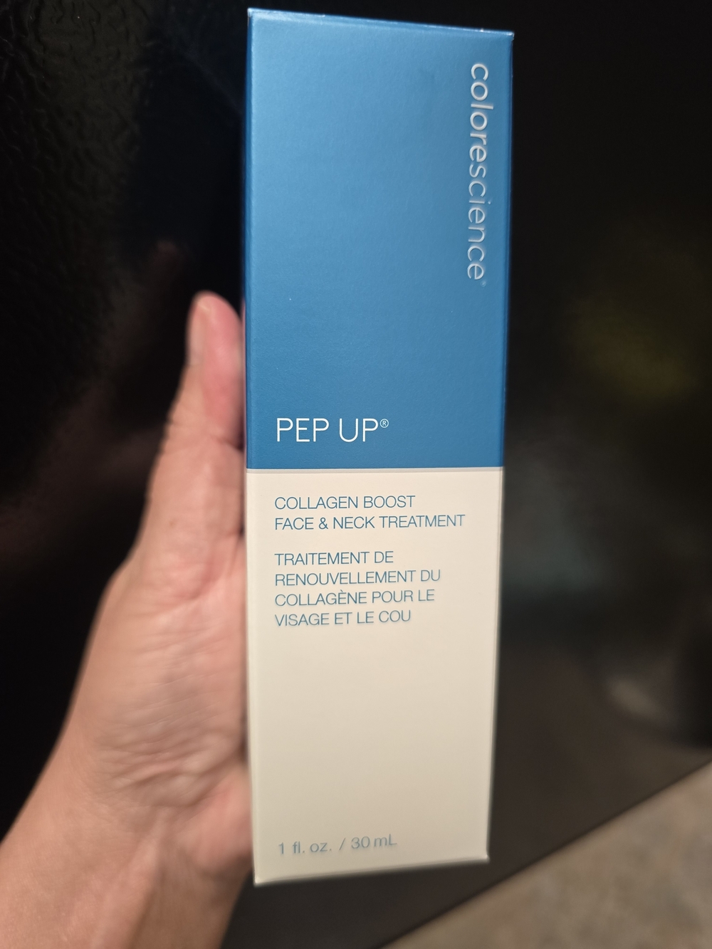 Colorescience Pep Up Collagen Boost Face & Neck Treatment - Blue & White